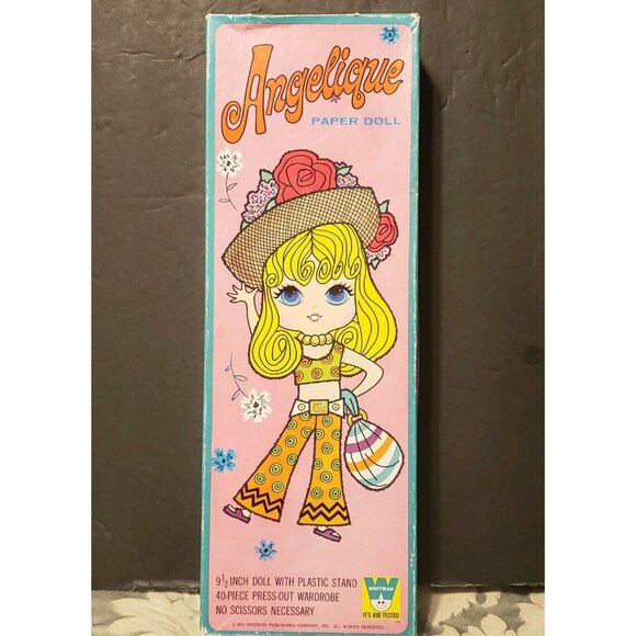 Whitman Angelique Paper Doll With Original Box Ephemera Vintage 1971 - Picture 11 of 12